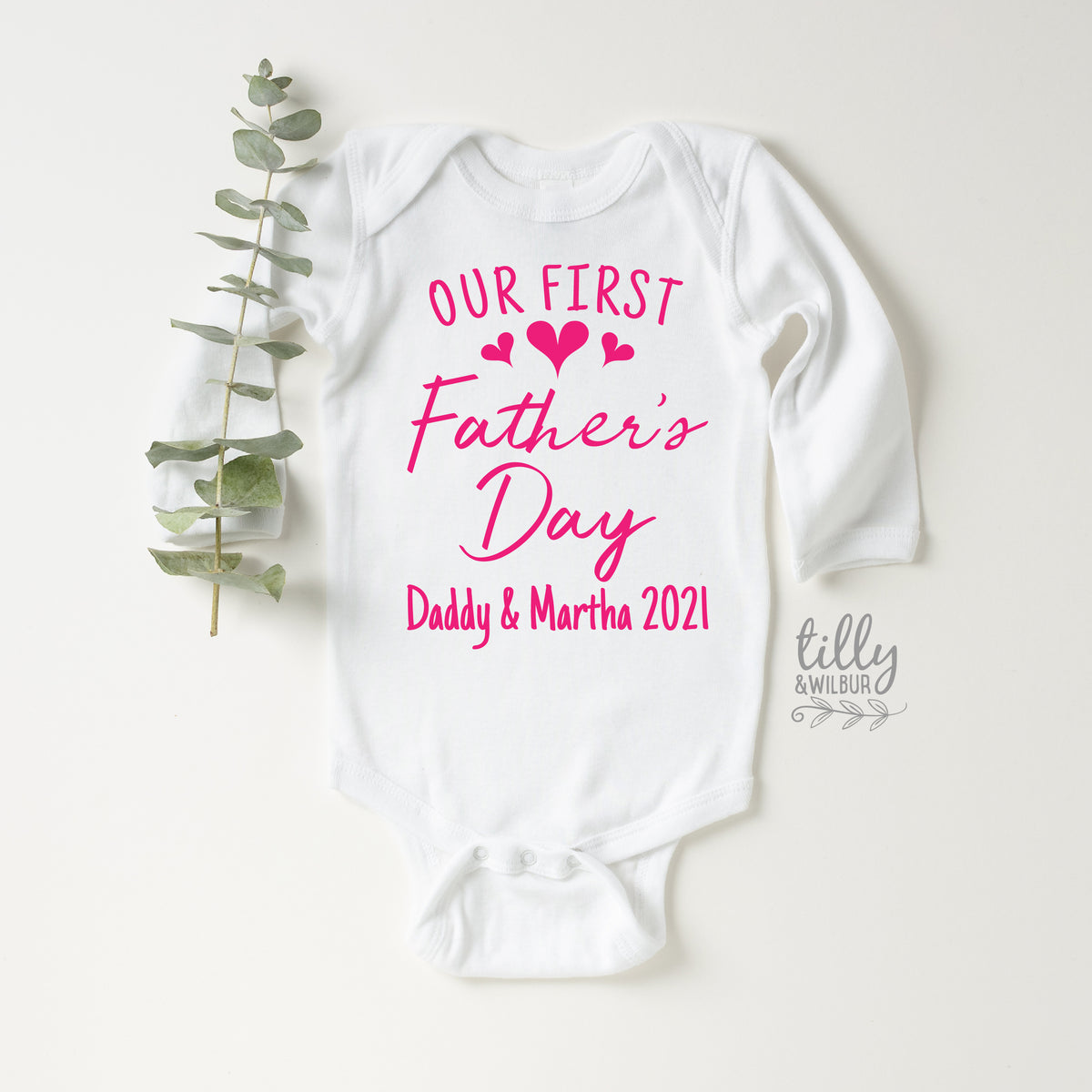 Our First Father's Day Bodysuit – Personalised Baby Gift