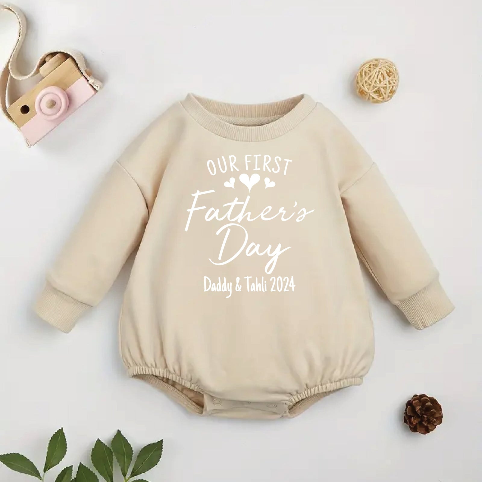 Our First Father's Day Bodysuit – Personalised Baby Gift