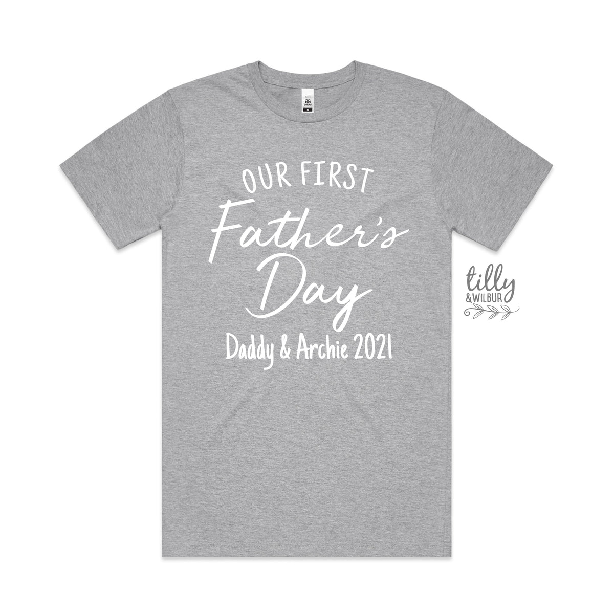 Our First Father's Day T-Shirt – Personalised Dad Gift
