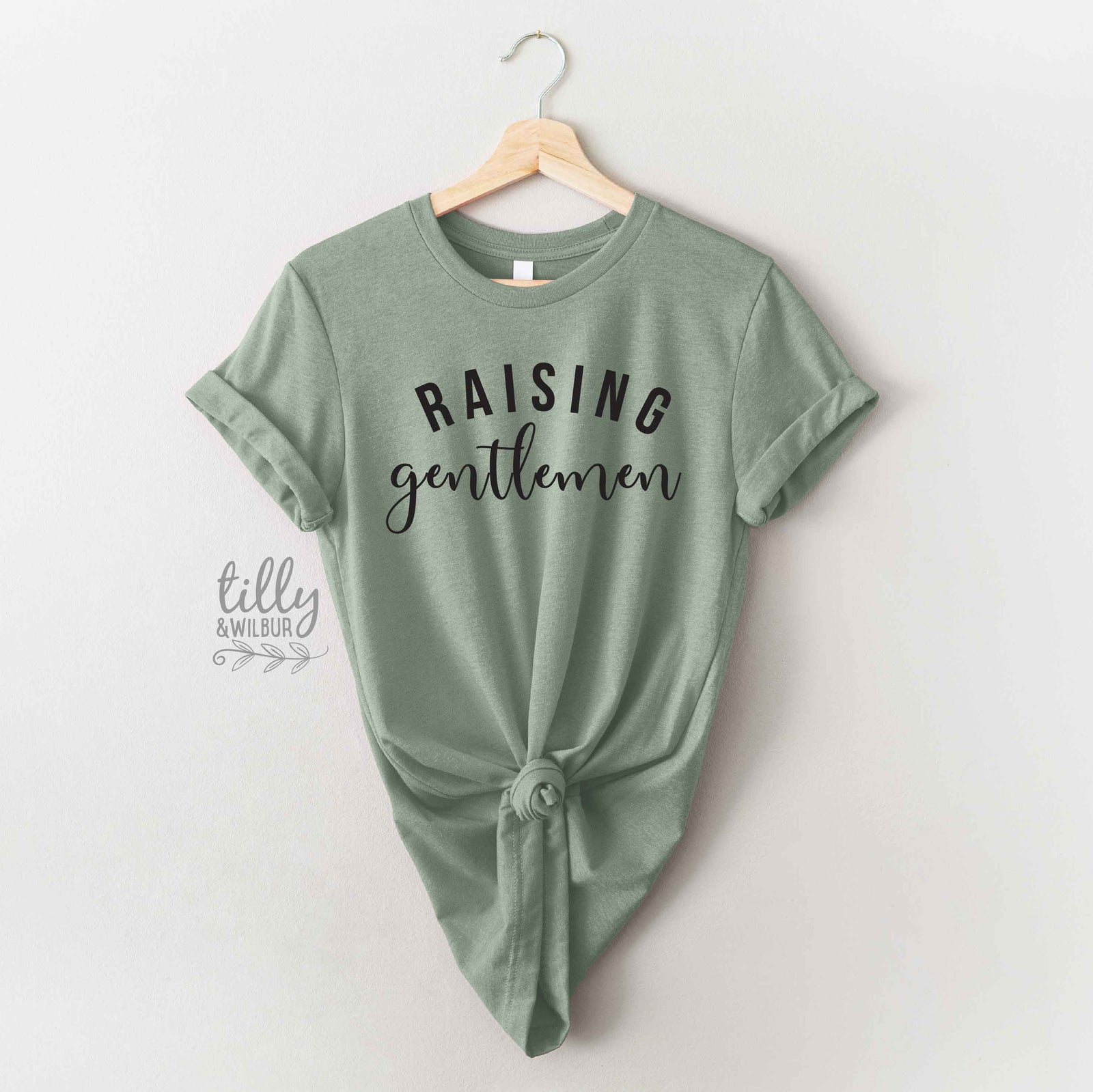 Raising Gentlemen Shirt | Boy Mum T-Shirt | Mum of Boys Tee | Mother’s Day Gift | Neutral Aesthetic Mum Shirt
