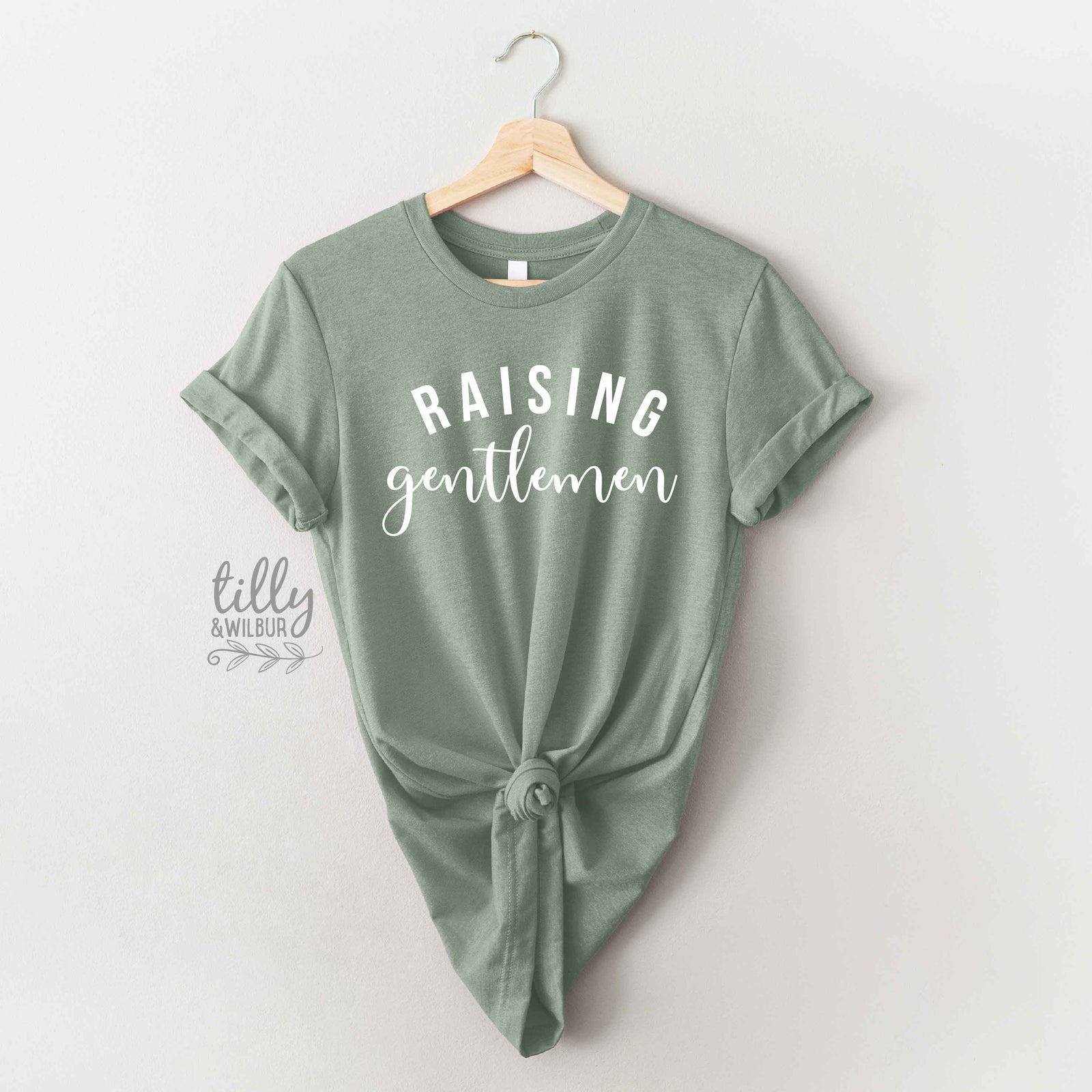 Raising Gentlemen Shirt | Boy Mum T-Shirt | Mum of Boys Tee | Mother’s Day Gift | Neutral Aesthetic Mum Shirt