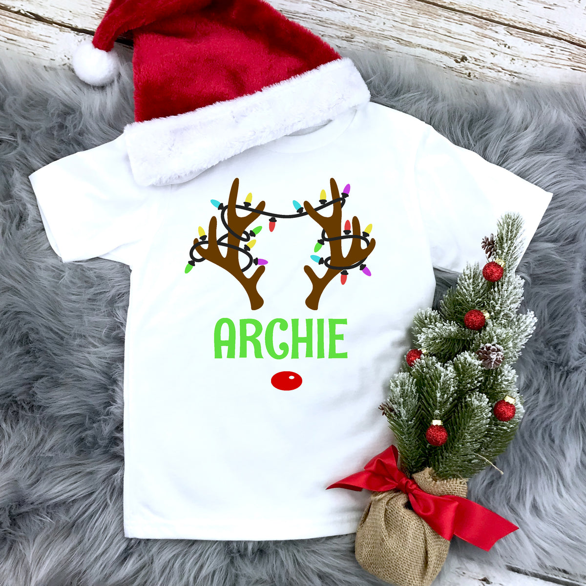 Reindeer With Custom Name (MORE COLOURS &amp; STYLES)