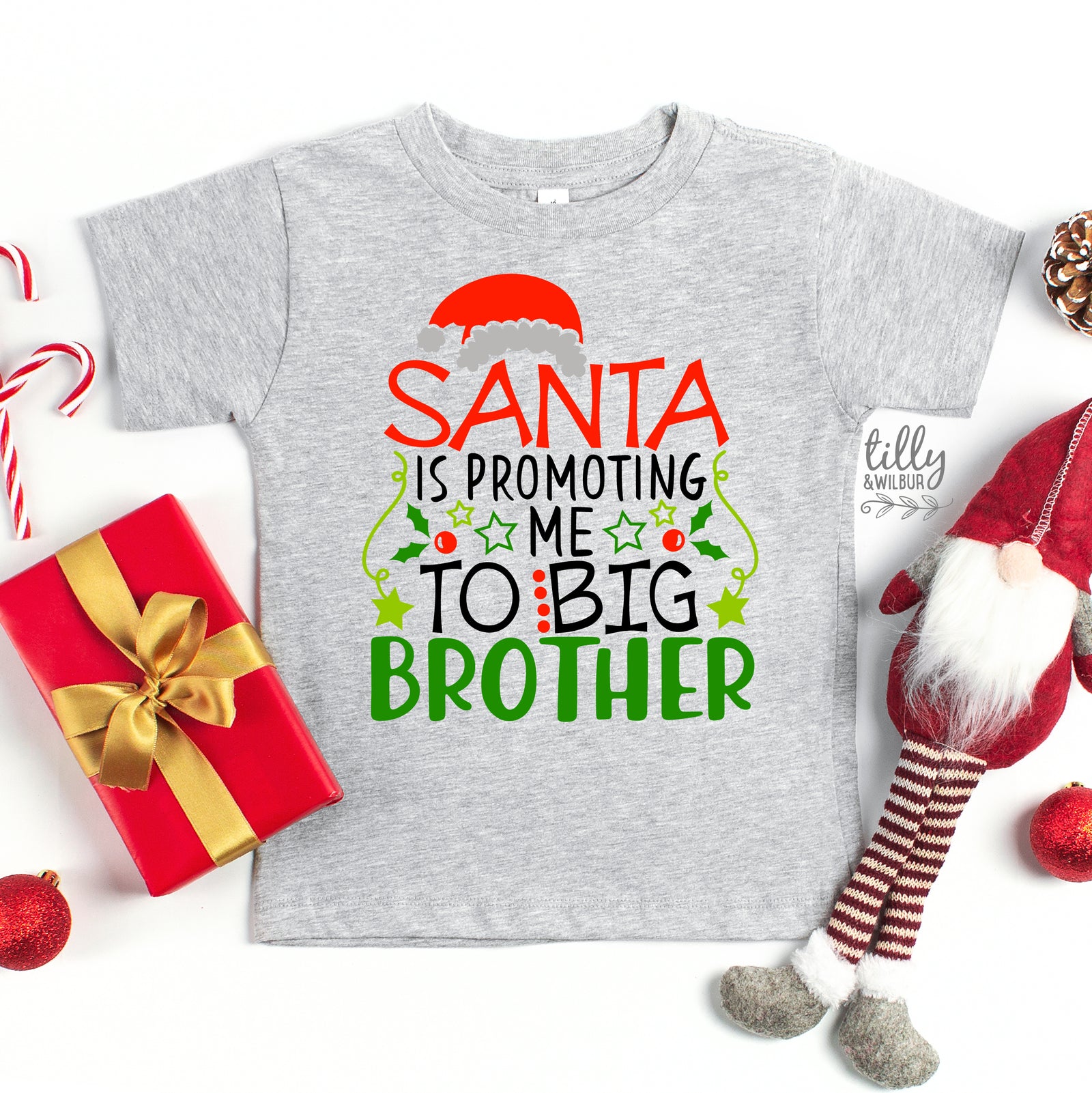 Christmas Big Brother Pregnancy Announcement (MORE COLOURS & STYLES)