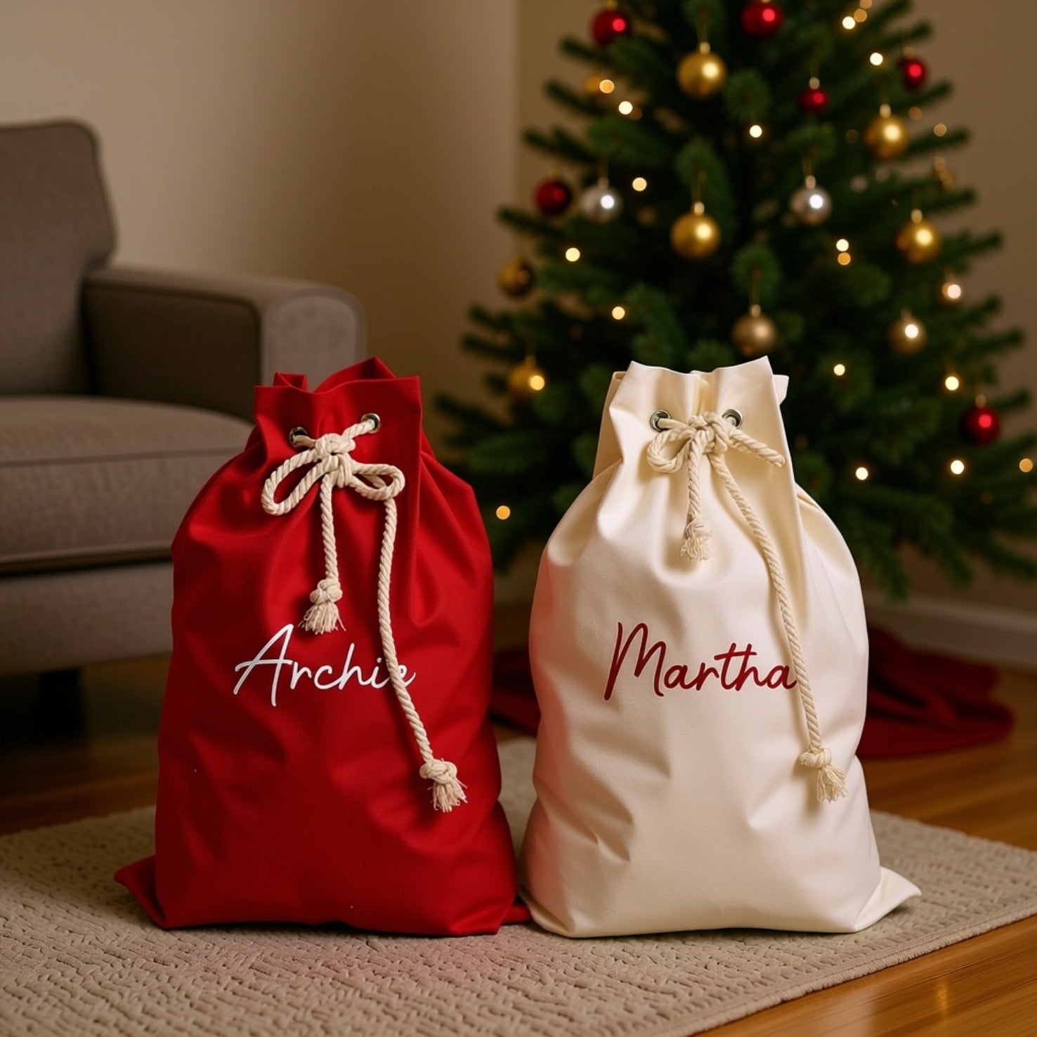 Personalised Name Santa Sacks