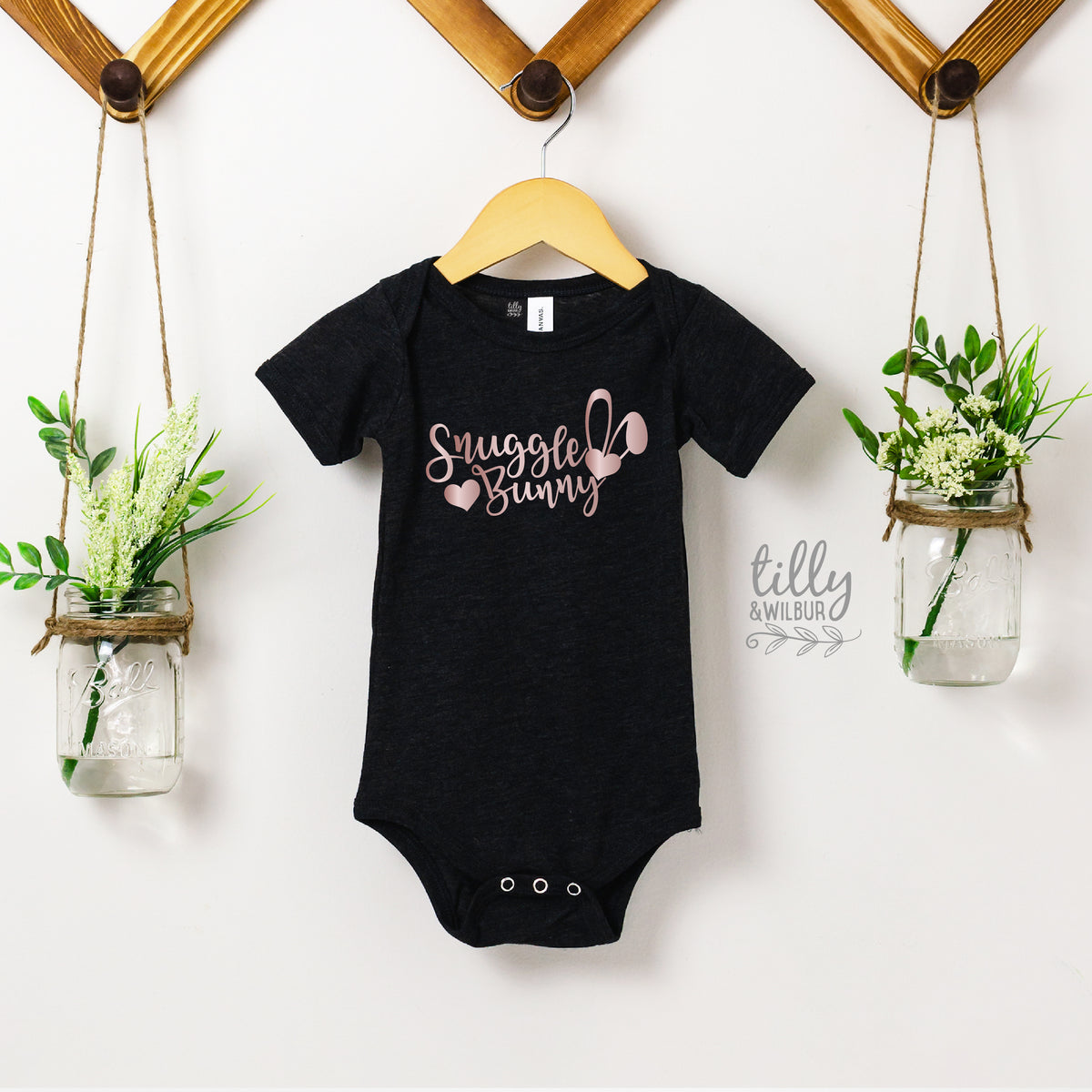 Snuggle Bunny Easter Bodysuit | Cute Baby Easter Outfit Newborn Infant Easter Gift