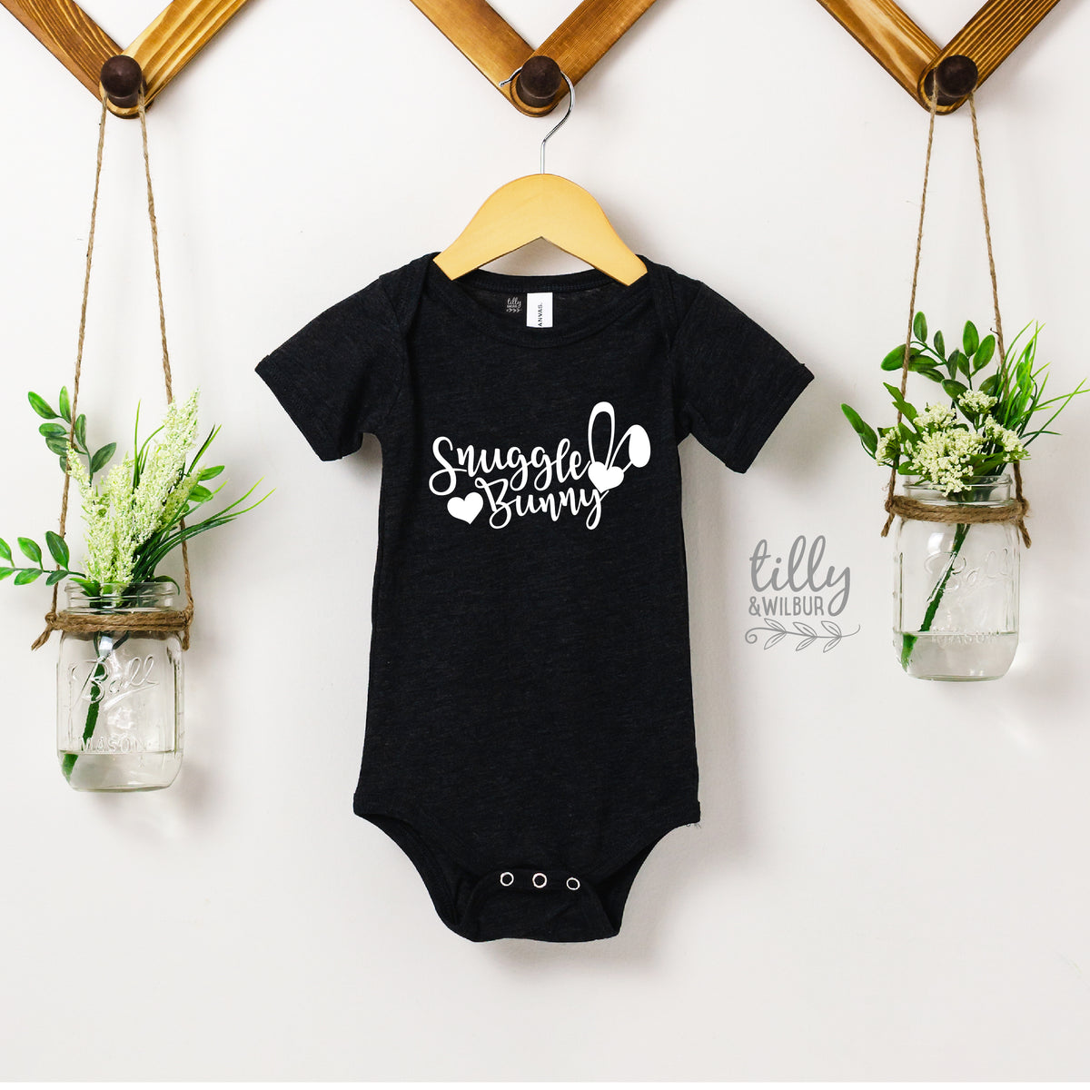 Snuggle Bunny Easter Bodysuit | Cute Baby Easter Outfit Newborn Infant Easter Gift