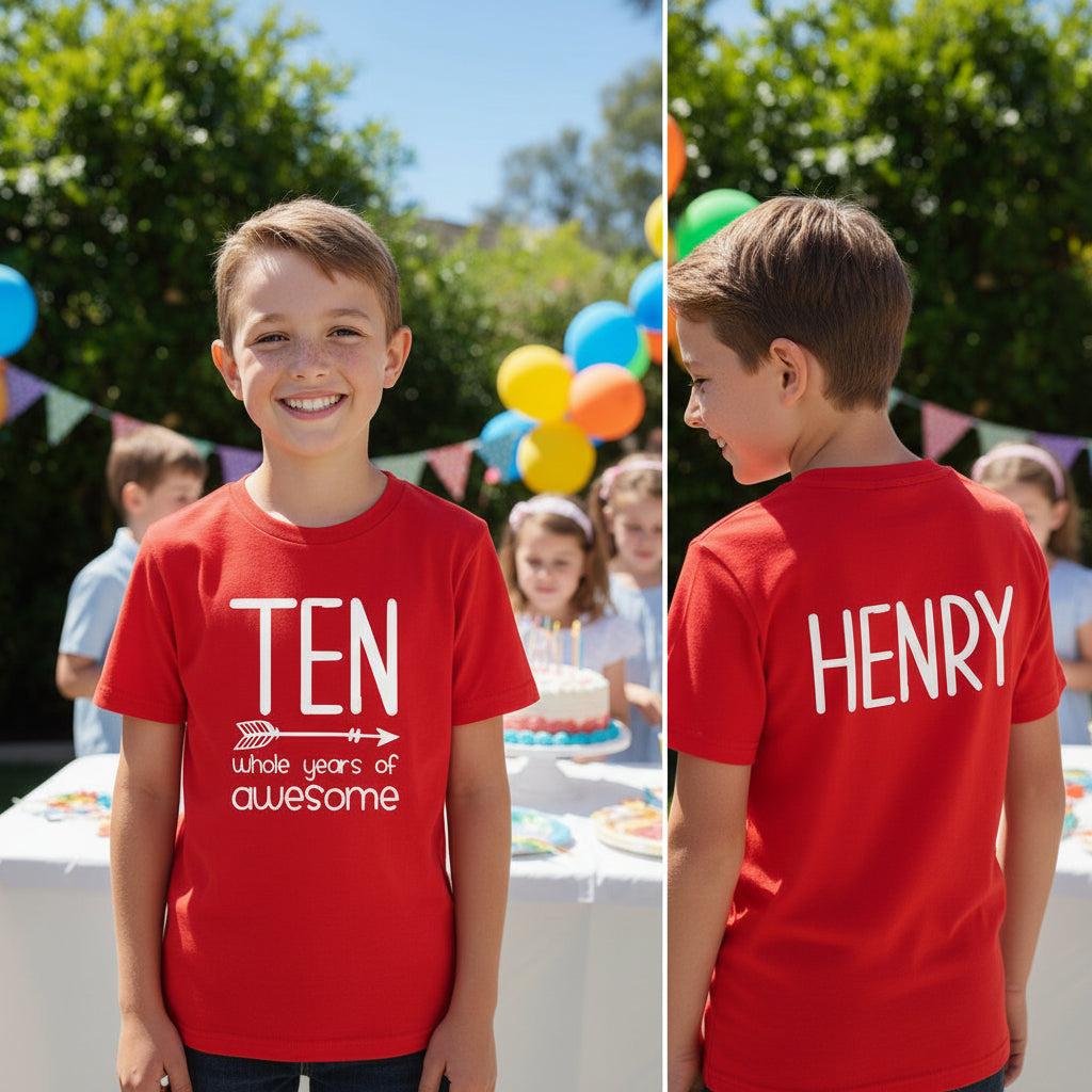Ten Whole Years Of Awesome With Custom Name