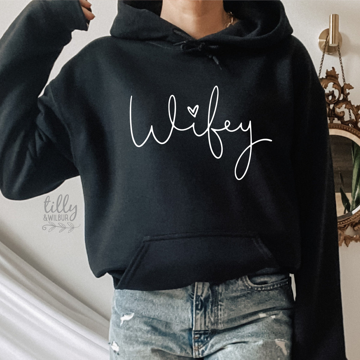 Wifey Hoodie | Wifey Shirt | Wife Sweatshirt | Cute Wife Gift | Bridal Hoodie | Wife Shirt Australia