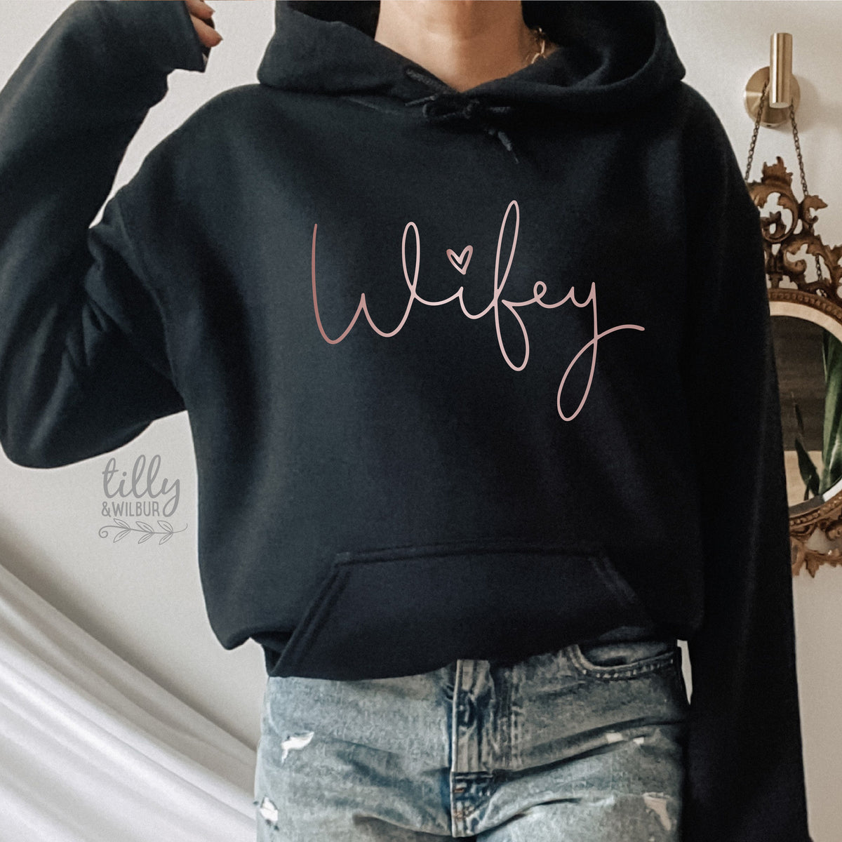 Wifey Hoodie | Wifey Shirt | Wife Sweatshirt | Cute Wife Gift | Bridal Hoodie | Wife Shirt Australia