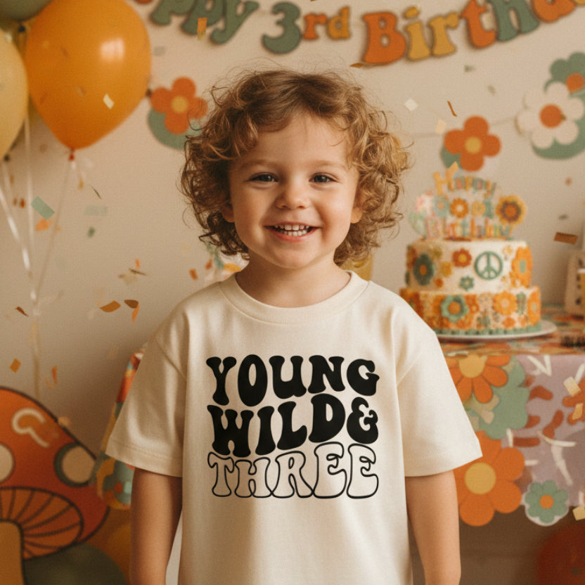 Young Wild & Three |3rd Birthday | MORE COLOURS AND STYLES