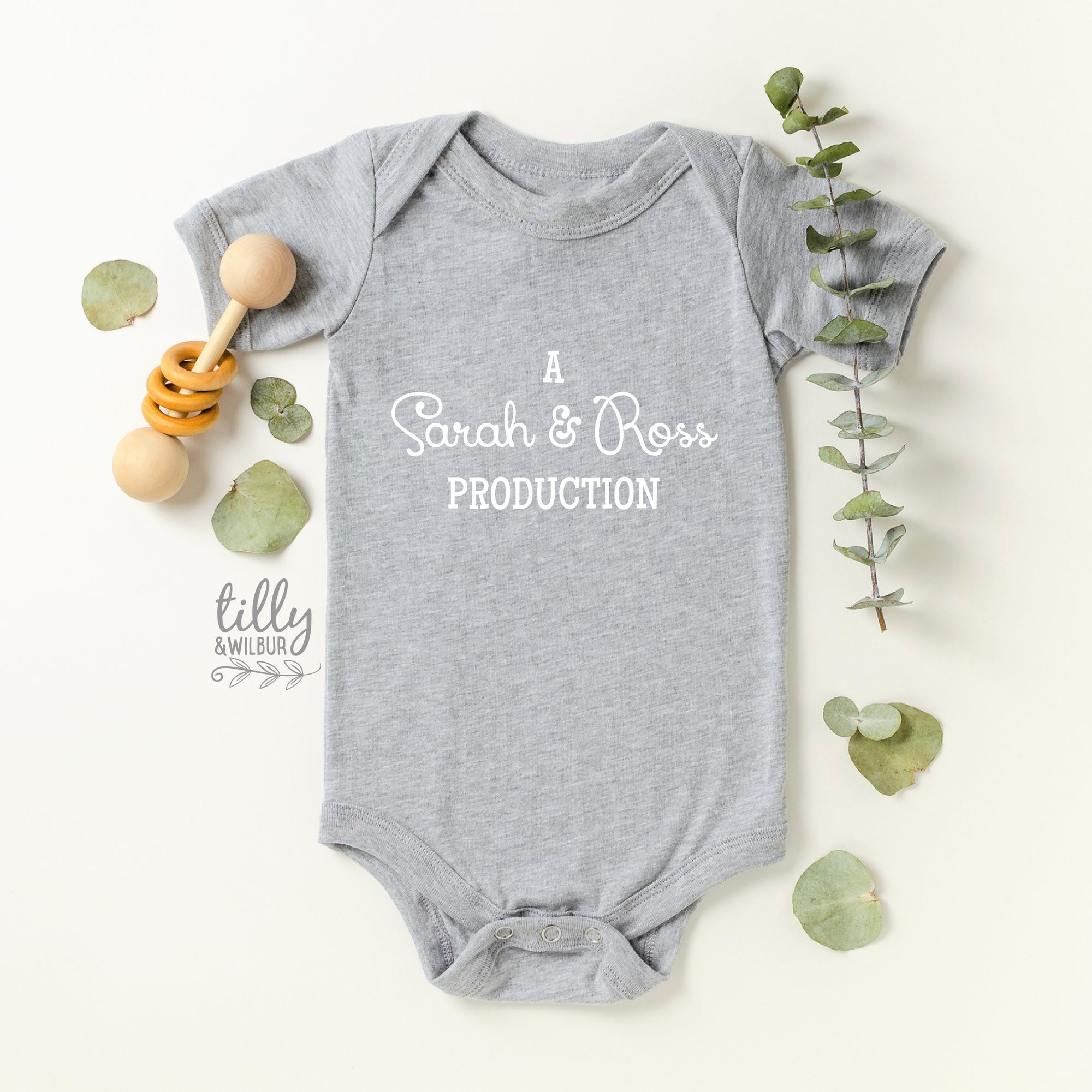 A Production Of Personalised Baby Bodysuit