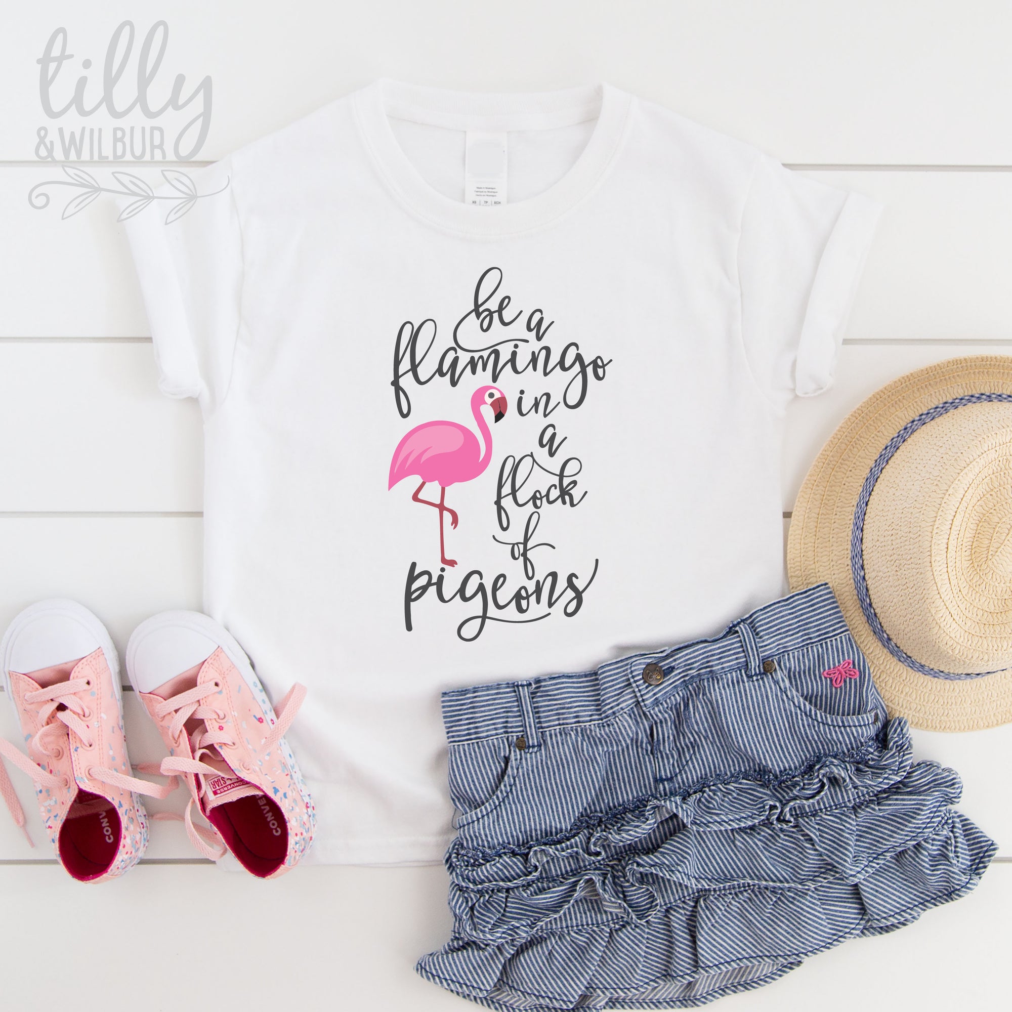 Be A Flamingo In A Flock Of Pigeons T-Shirt