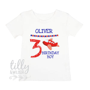 3rd Birthday T-Shirt With Plane
