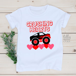 Crushing Hearts Kid's Valentine's Day T-Shirt