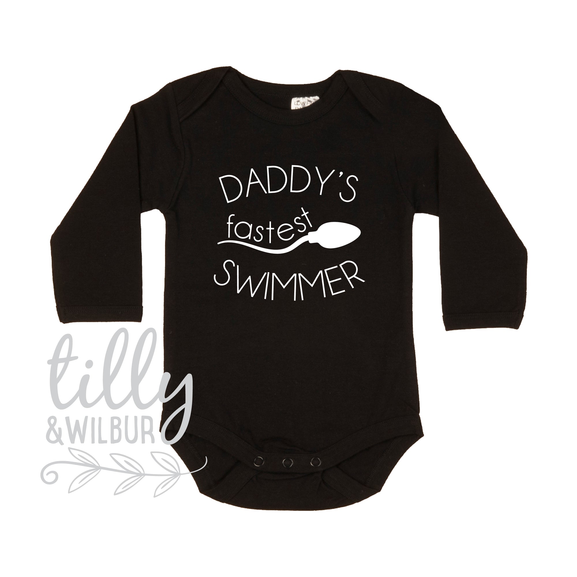 Daddy's Fastest Swimmer Baby Bodysuit