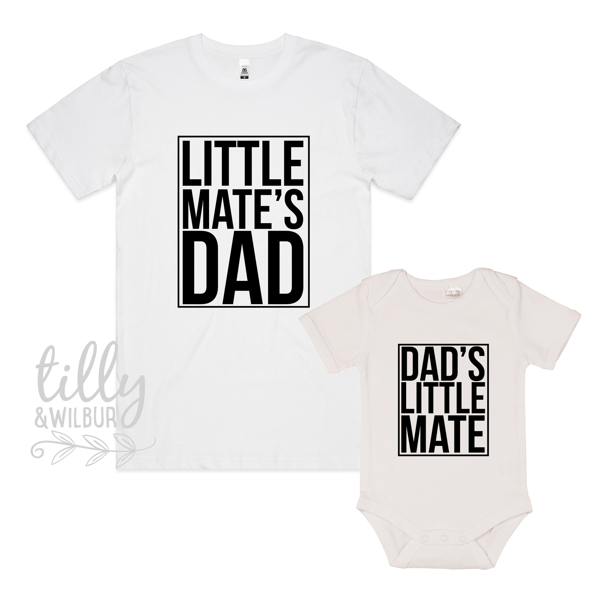 Dad's Little Mate & Little Mate's Dad Matching Outfits