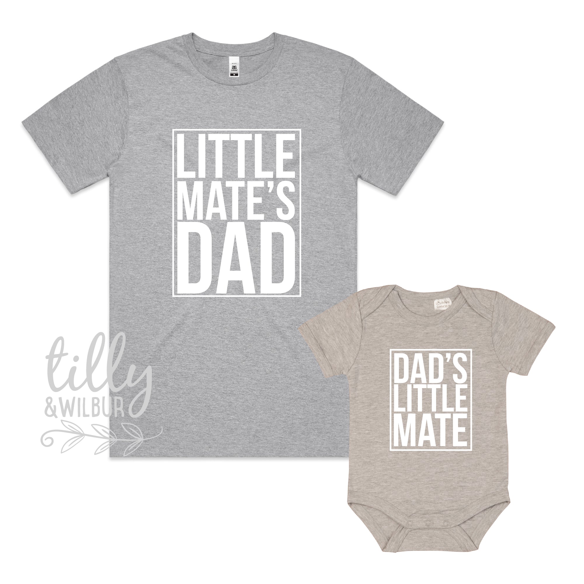 Dad's Little Mate & Little Mate's Dad Matching Outfits