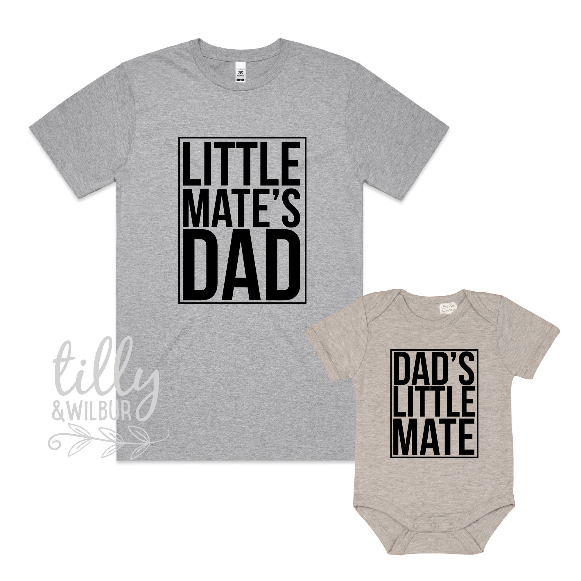 Dad's Little Mate & Little Mate's Dad Matching Outfits