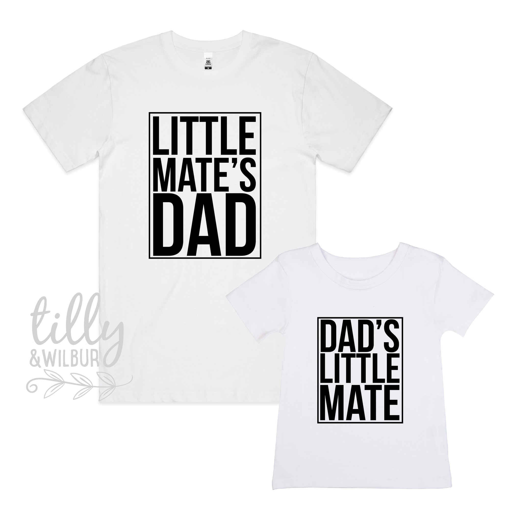 Dad's Little Mate & Little Mate's Dad Matching Outfits