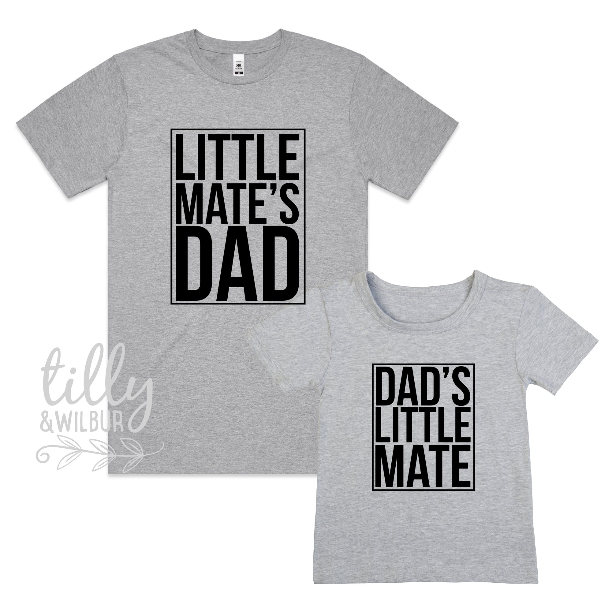 Dad's Little Mate & Little Mate's Dad Matching Outfits