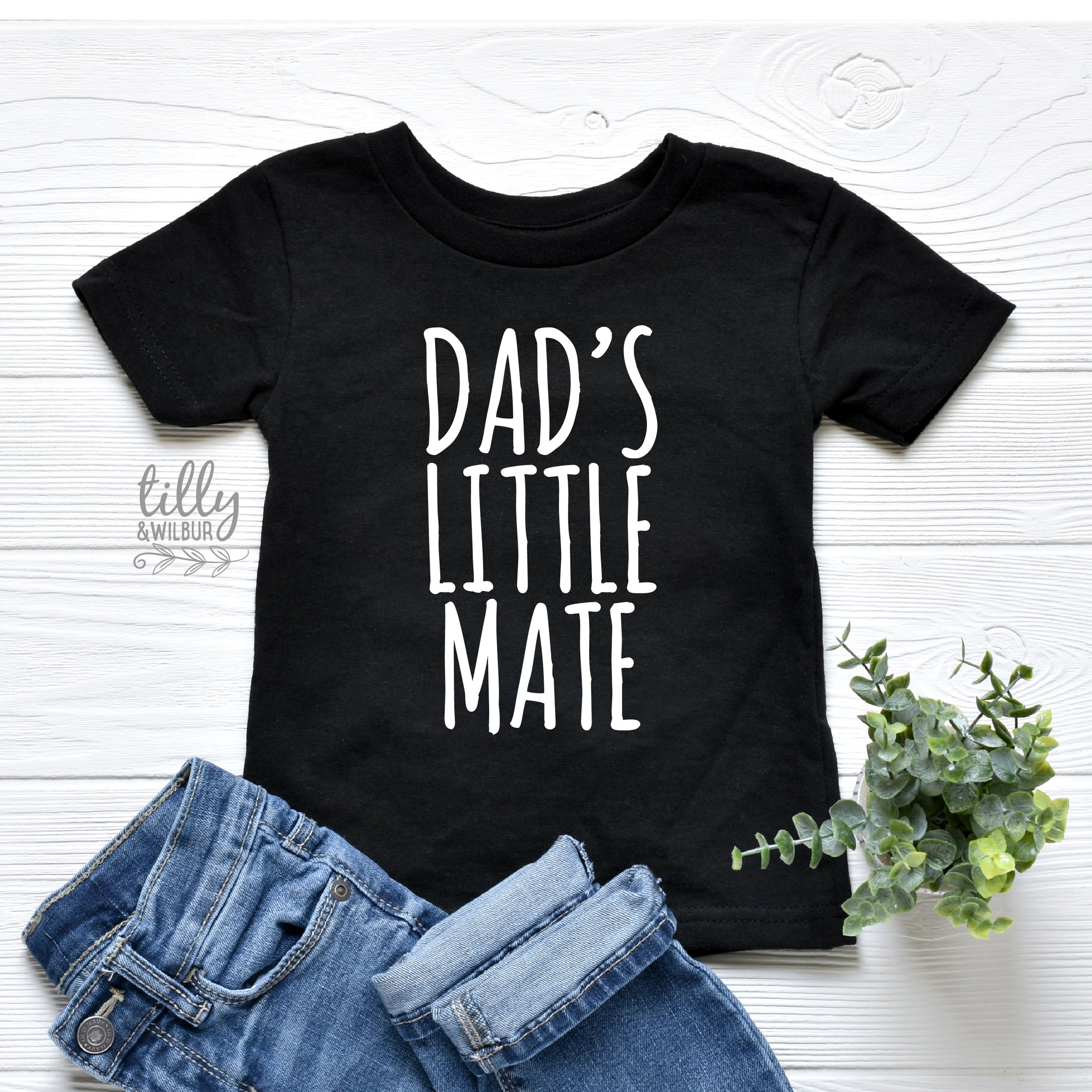 Dad's Little Mate Father's Day T-Shirt Or Baby Bodysuit