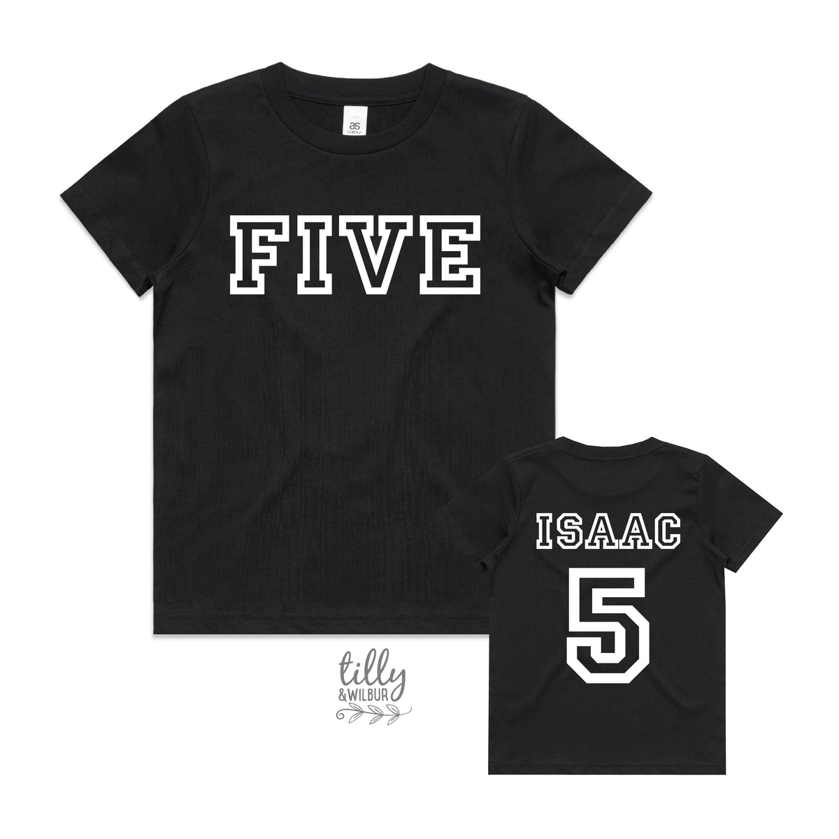 Five With Custom Name (MORE COLOURS &amp; STYLES)