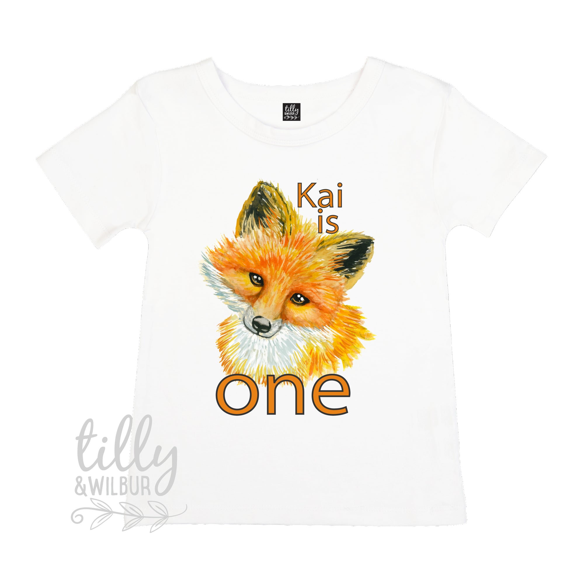 Fox 1st Birthday T-Shirt For Boys