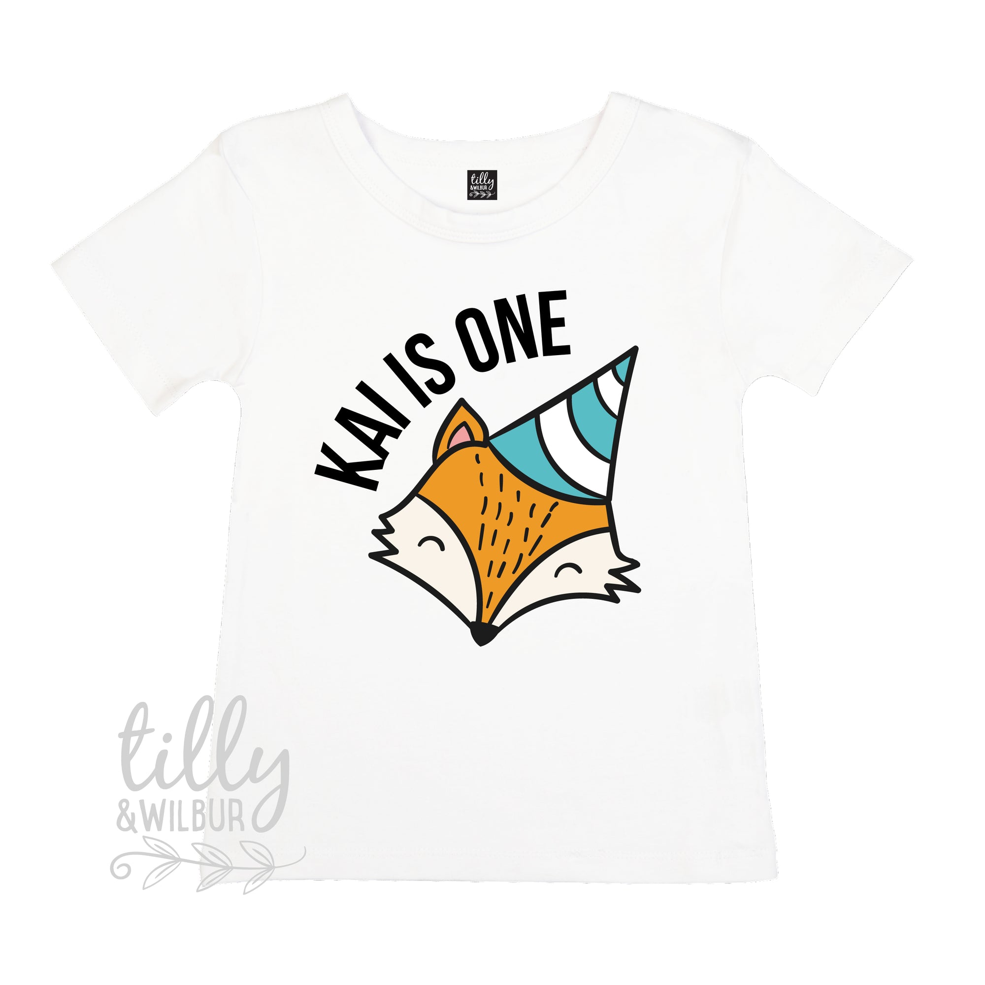 Fox 1st Birthday T-Shirt For Boys