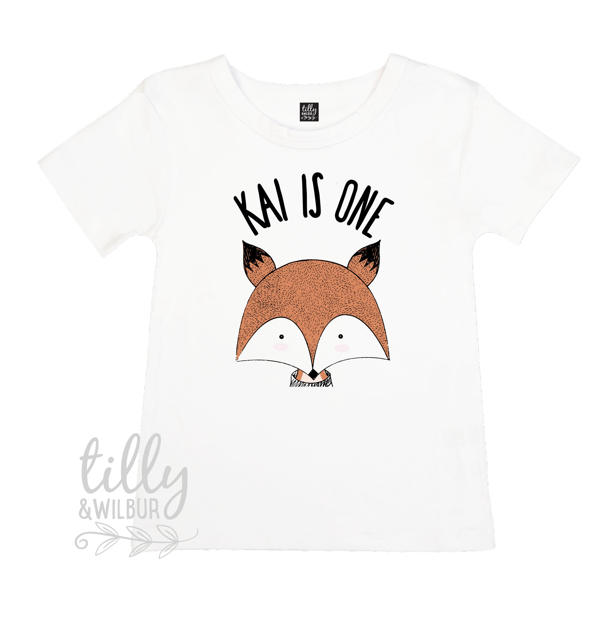 Fox 1st Birthday T-Shirt For Boys