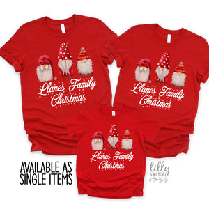Personalised Family Christmas Matching T-Shirts