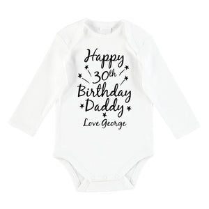 Happy 30th Birthday Daddy Baby Bodysuit