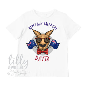 Happy Australia Day Personalised T-Shirt For Boys