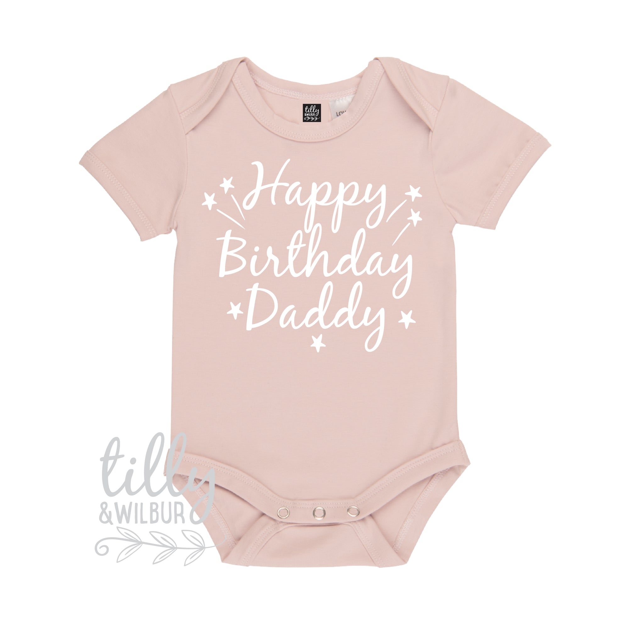 Happy Birthday Daddy Baby Bodysuit