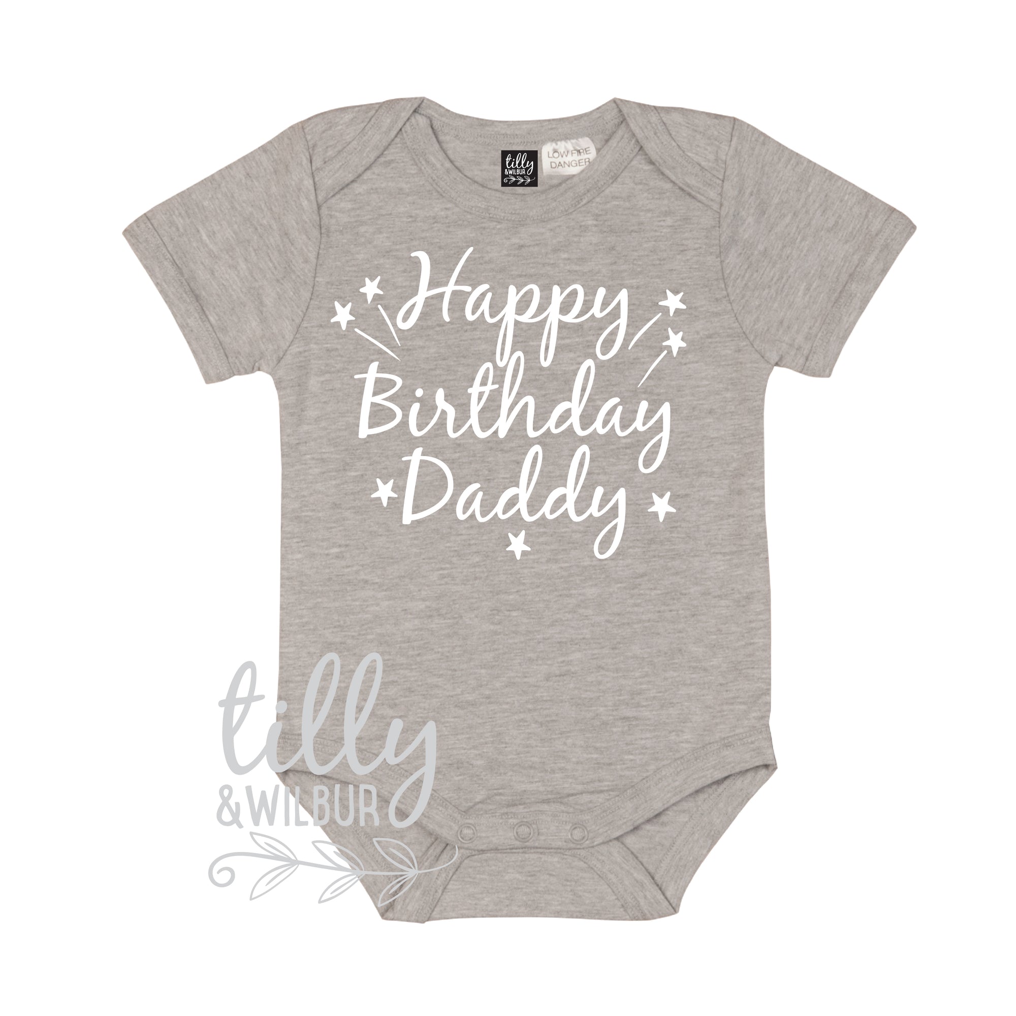 Happy Birthday Daddy Baby Bodysuit