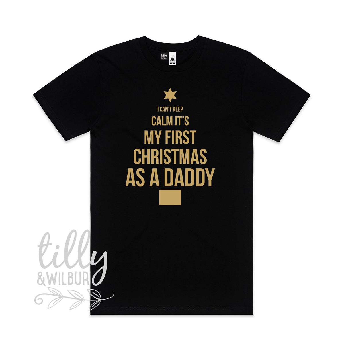 I Can't Keep Calm It's My First Christmas As A Daddy Men's T-Shirt