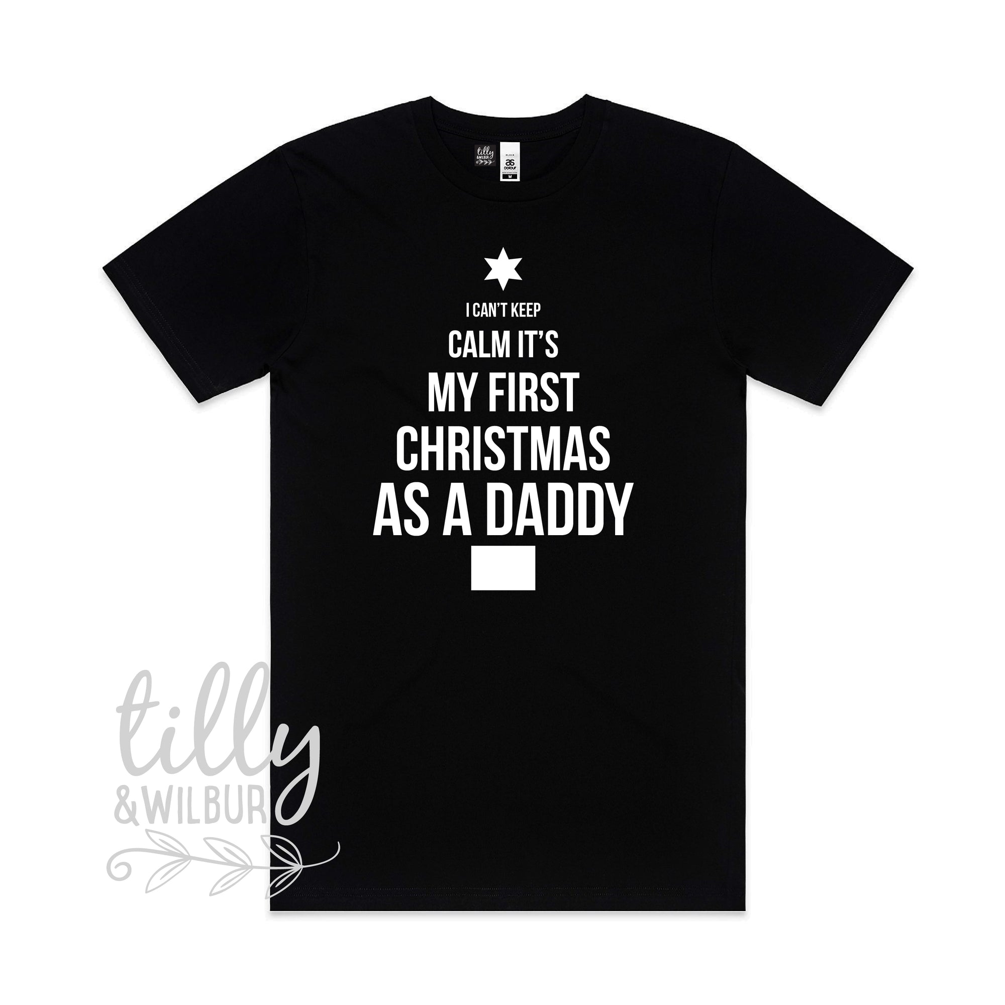 I Can't Keep Calm It's My First Christmas As A Daddy Men's T-Shirt