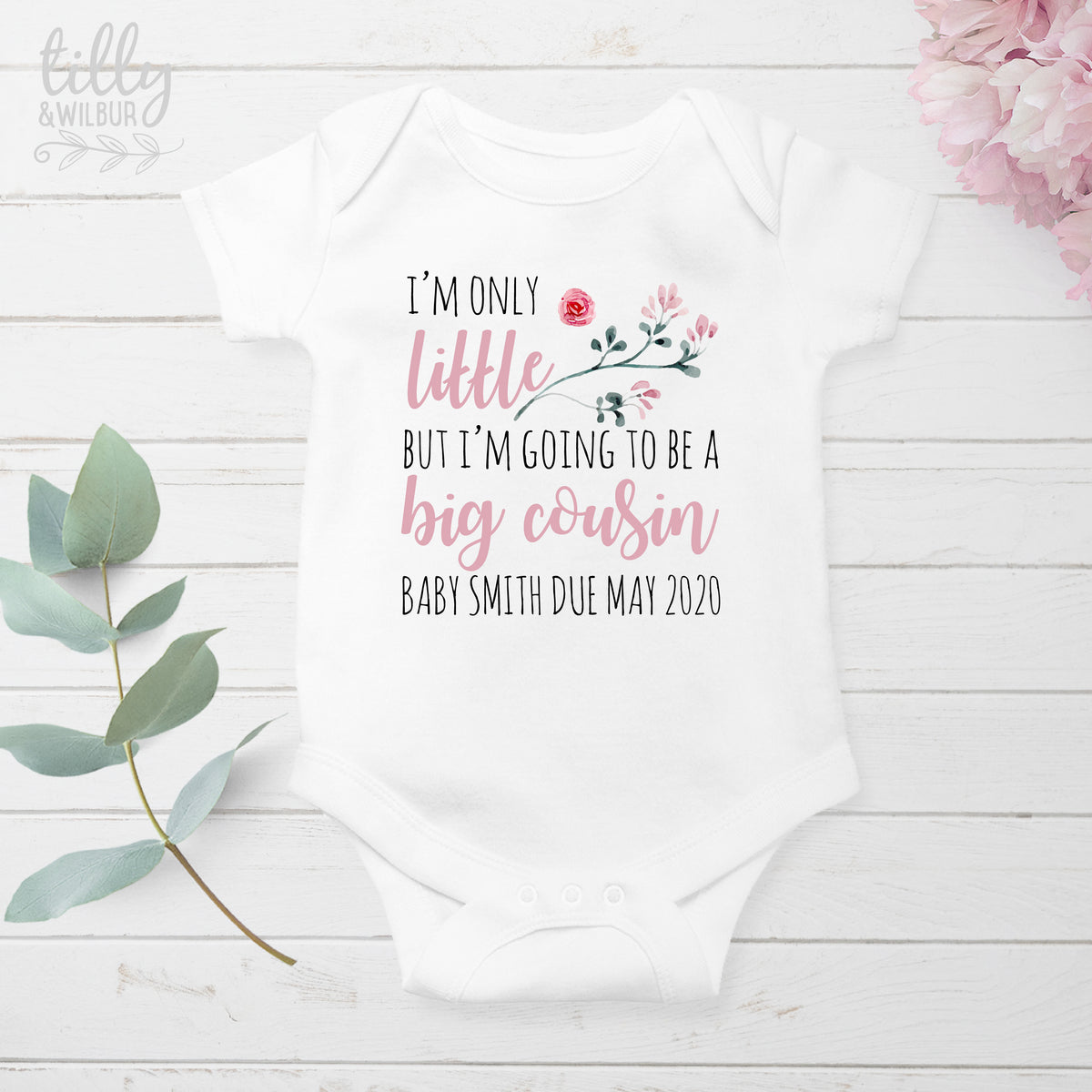 I&#39;m Only Little But I&#39;m Going To Be A Big Cousin Baby Bodysuit