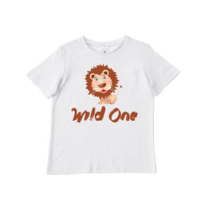 Wild One Birthday T-Shirt, 1st Birthday Gift For Boys, Lion Print Shirt, Jungle Animal Theme, Cake Smash Outfit, Boys Birthday, Australian