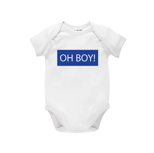 Oh Boy! Baby Bodysuit, New Baby Boy Outfit, Baby Shower Gift, New Arrival Gift, Coming Home Outfit, It's A Boy! New Baby Boy Gift, U-W-BS