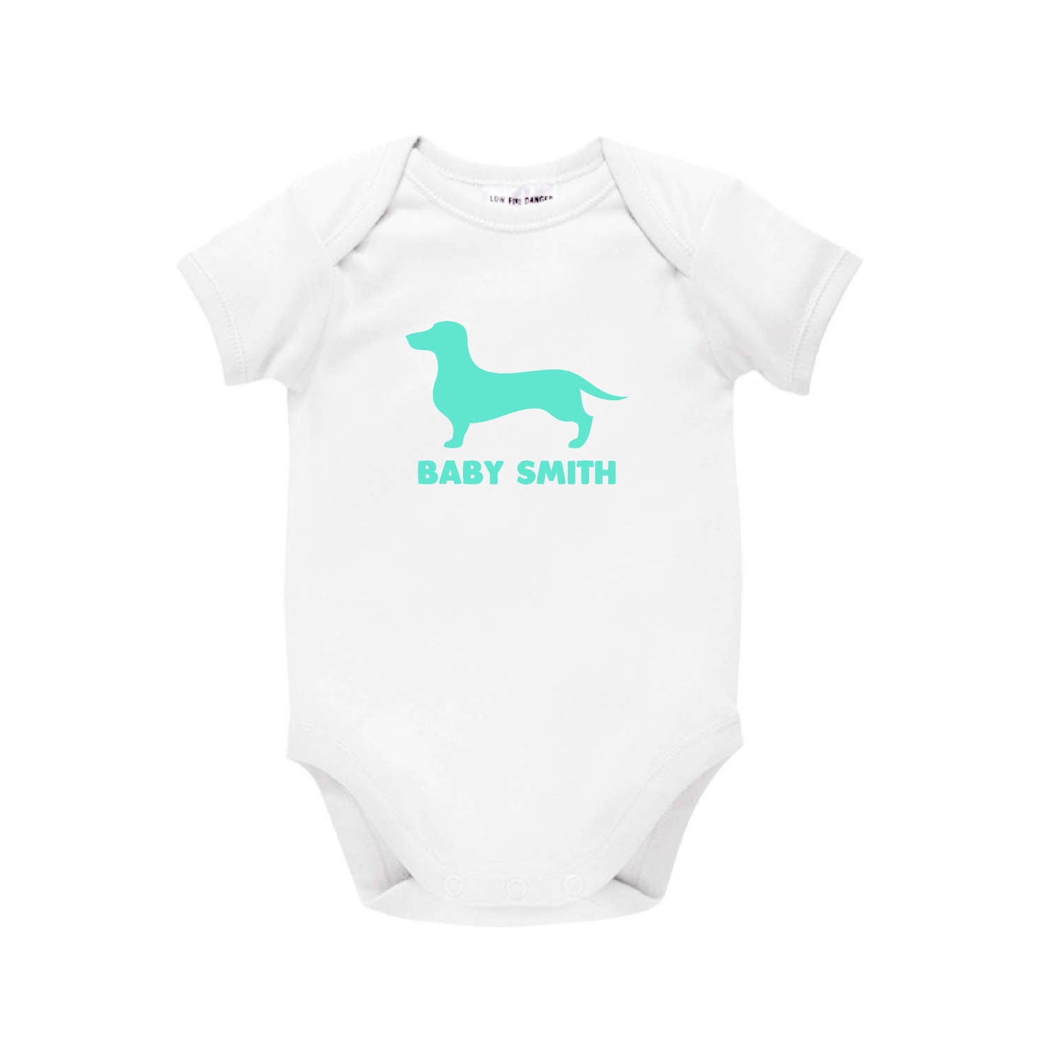 Personalised Dachshund Baby Bodysuit Tilly&Wilbur®