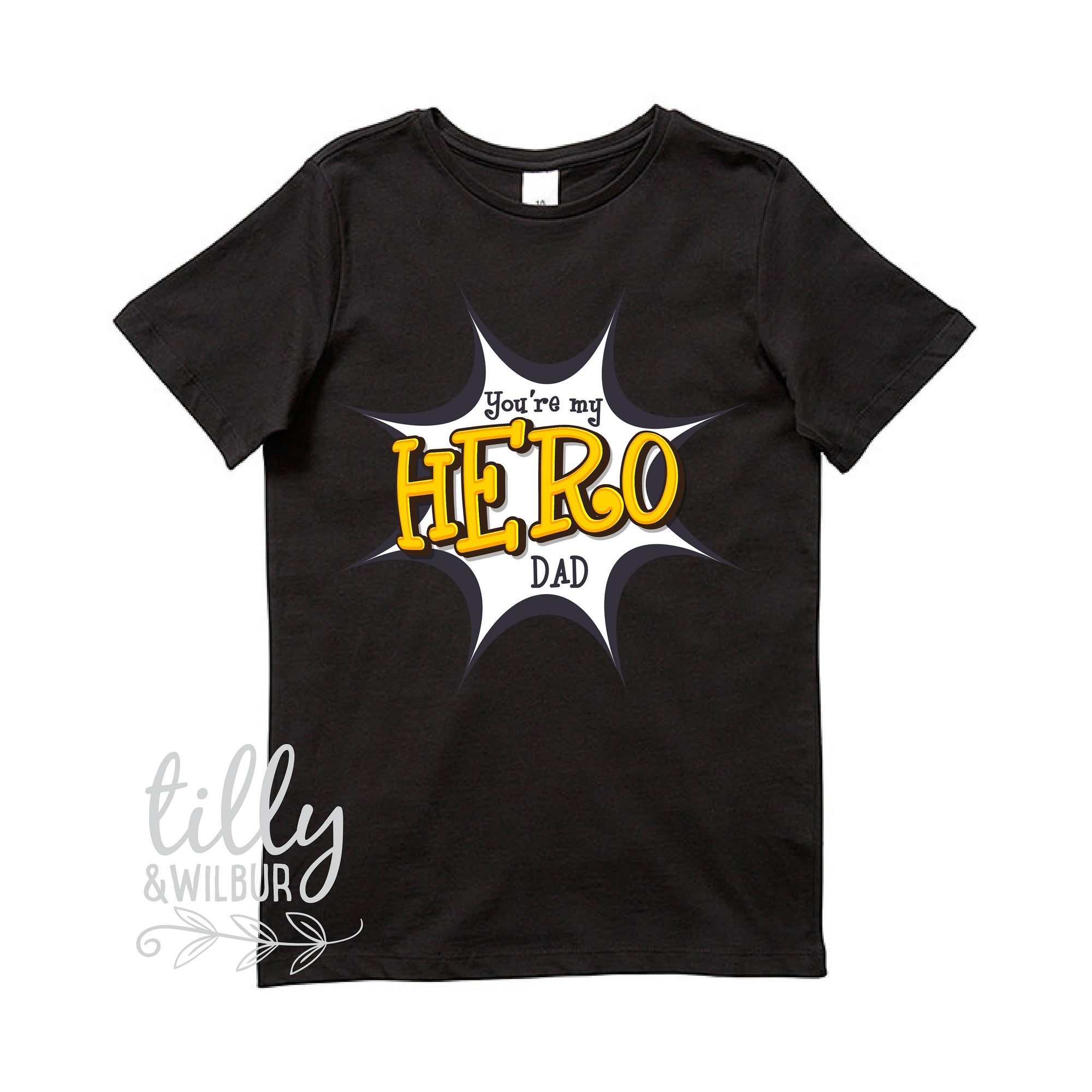 Father's Day T-Shirt For Boys, Father's Day Outfit, You're My Hero Dad, Daddy I Love You, Father's Day Shirt, Best Dad Ever, Superhero Dad