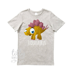 Dinosaur T-Shirt For Boys, Stegosaurus Shirt, Dinosaur Shirt, Personalised Dinosaur Top, Dinosaur TShirt, Dinosaur Birthday, Dinosaur Baby