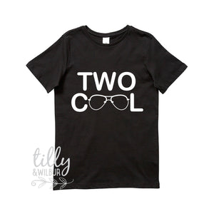 Two Cool Boys Birthday T-Shirt, Two Cool Shirt, 2 Year Old Boy, Second Birthday Gift, 2nd Birthday Present, 2nd Birthday Outfit, Boy 2