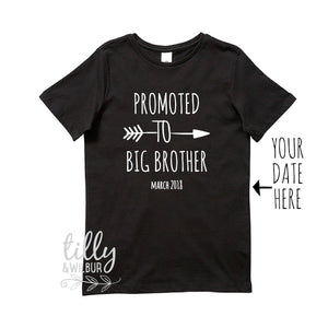Promoted To Big Brother T-Shirt For Boys, Personalised Big Brother Shirt, I'm Going To Be A Big Brother, Pregnancy Announcement, Big Bro