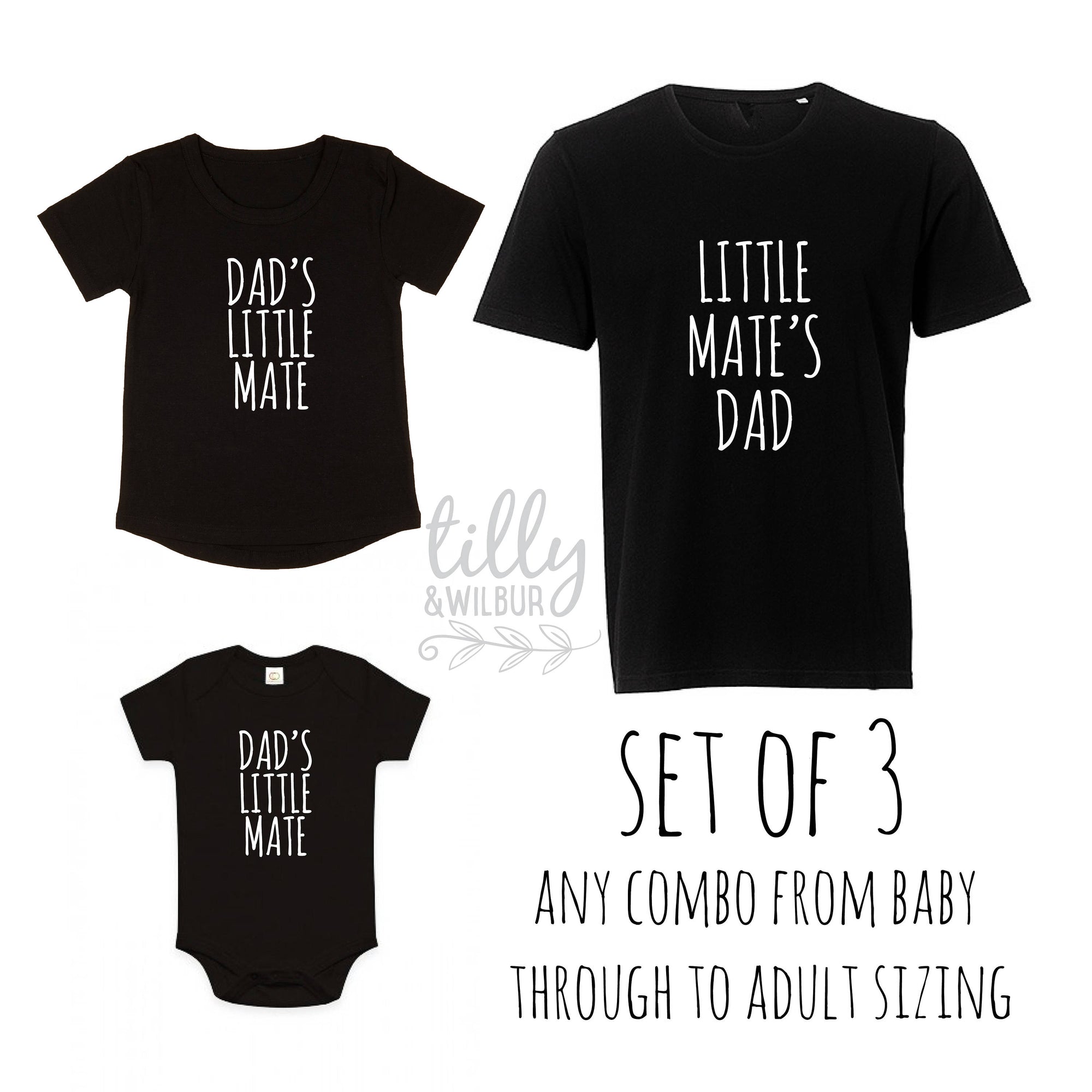 Father's Day Shirts, Father Son Matching Shirts, Dad's Little Mate, Little Mate's Dad, Matching Daddy Baby Outfits, First 1st Father's Day
