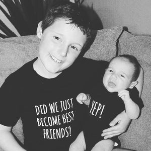 Did We just Become Best Friends? Yep! New Baby Brother Set, Big Brother Little Brother Set, Sibling Set, I&#39;m Going To Be A Big Brother, Cuz