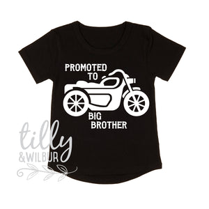 Promoted To Big Brother Motorbike T-Shirt For Boys, Big Brother Shirt, I'm Going To Be A Big Brother, Pregnancy Announcement, Boys Clothing
