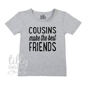 Cousins Make The Best Friends T-Shirt For Boys & Girls, Pregnancy Announcement Gift, Family Announcement T-Shirt, Unisex Cousin Shirt