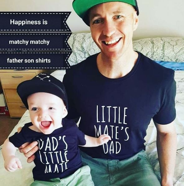 Father&#39;s Day Shirts, Father Son Matching Shirts, Dad&#39;s Little Mate, Little Mate&#39;s Dad, Matching Daddy Baby Outfits, First 1st Father&#39;s Day