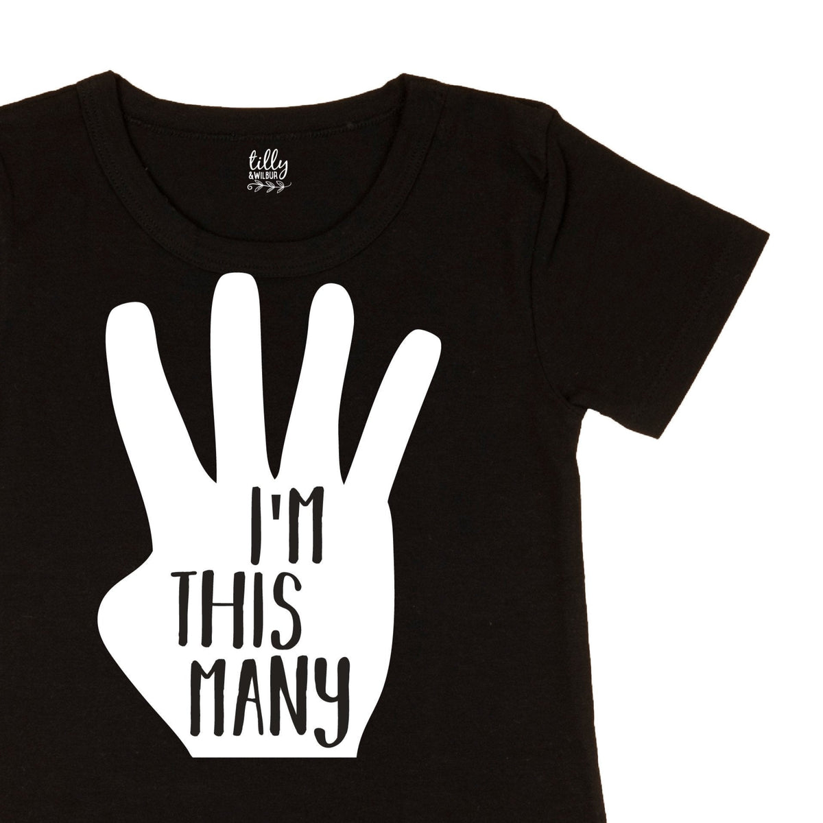 I&#39;m This Many Four Fingers Birthday T-Shirt, 4th Birthday Tee, 4 Year Old Boy Birthday Gift, Boys 4th Birthday, Boys Birthday Tee, Boy Party